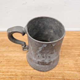 Antique Georgian Pewter Tankard
