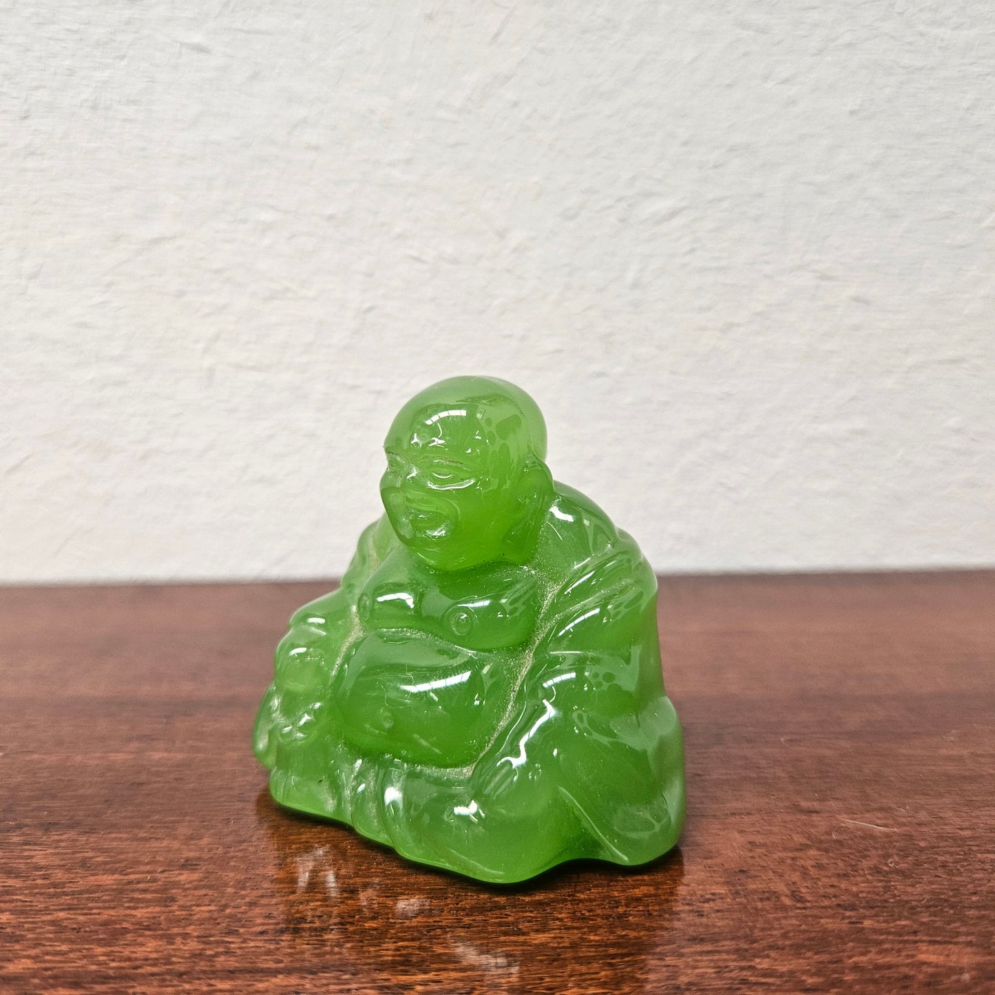 Vintage Chinese Faux Jade Buddha