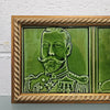 Pair Rare Edwardian Framed Tiles King Georg V & Queen Mary | Antique & Vintage | Moonee Ponds Antiques | Australia Wide Delivery