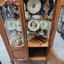 Louis XV Style French Two Door Display Cabinet