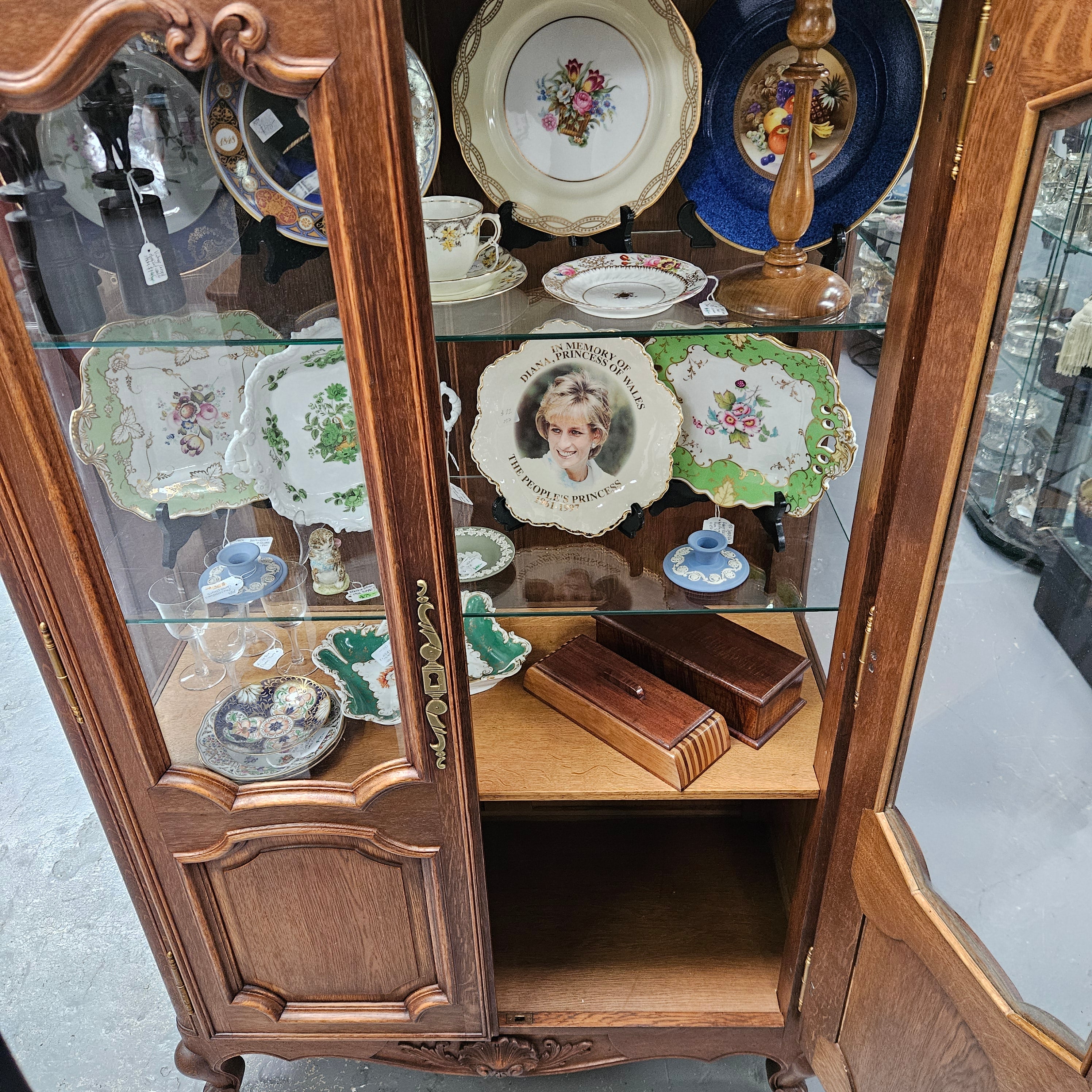 Louis XV Style French Two Door Display Cabinet | Antique & Vintage | Moonee Ponds Antiques | Australia Wide Delivery