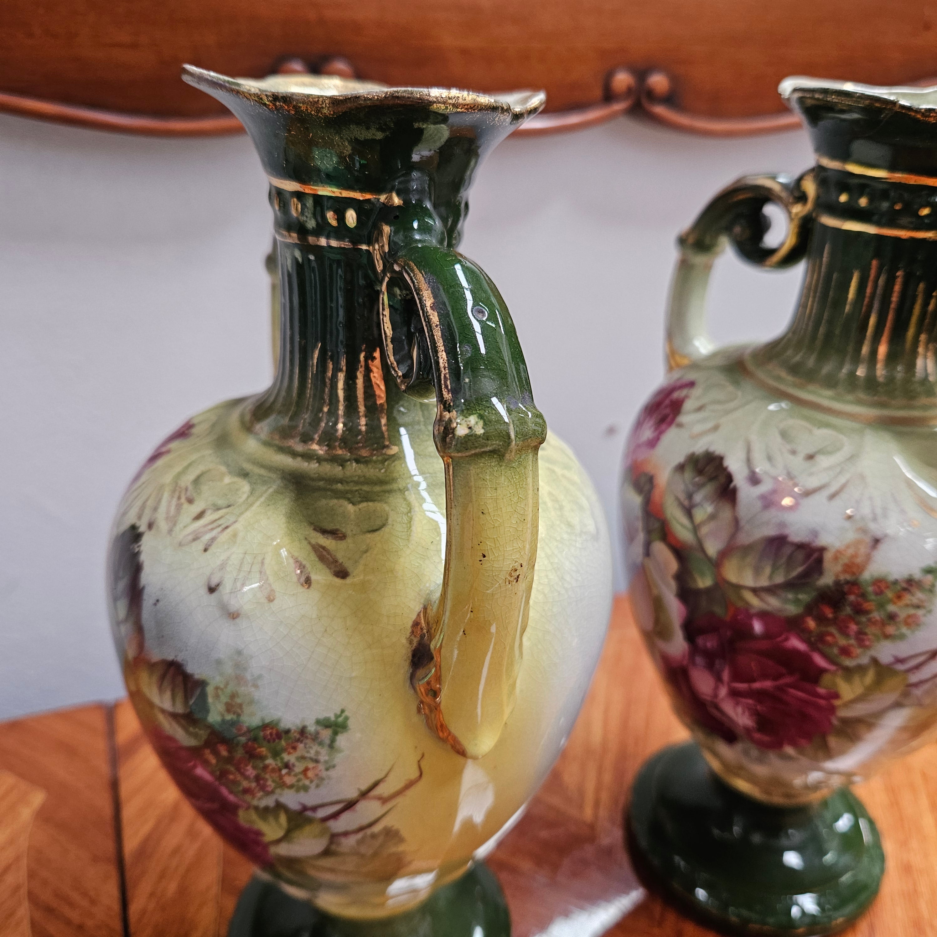 Pair Of Edwardian Vases | Antique & Vintage | Moonee Ponds Antiques | Australia Wide Delivery