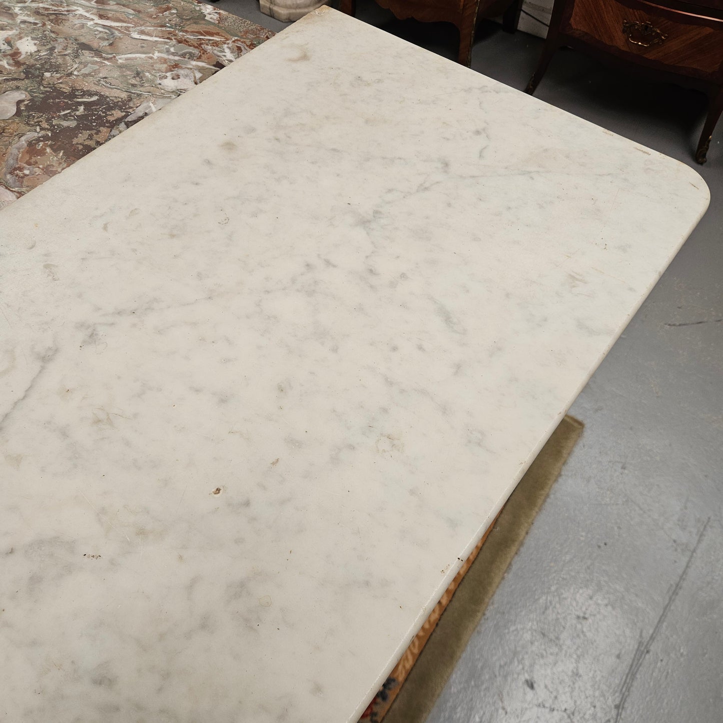 19th Century Louis Phillipe Chest  of Figured Walnut and Marble Top