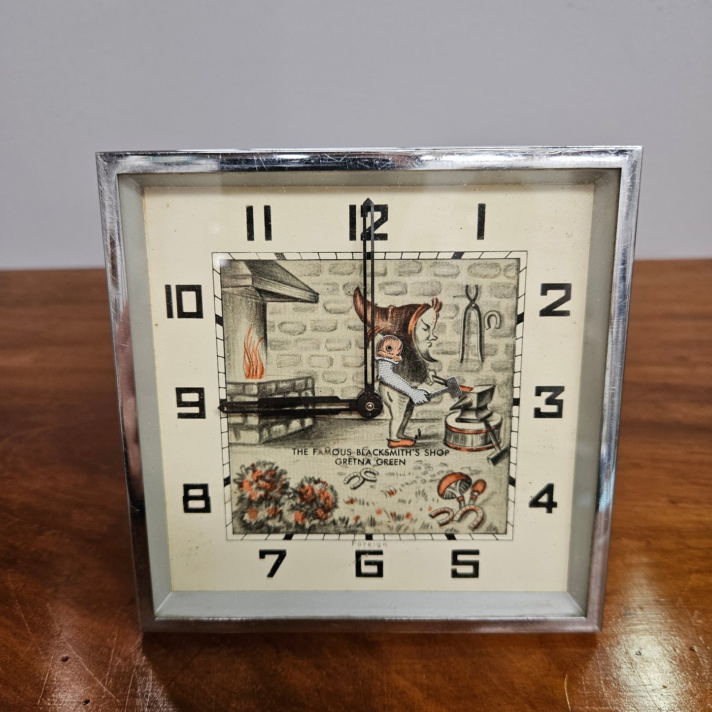 Vintage Gnome Novelty Desk Clock