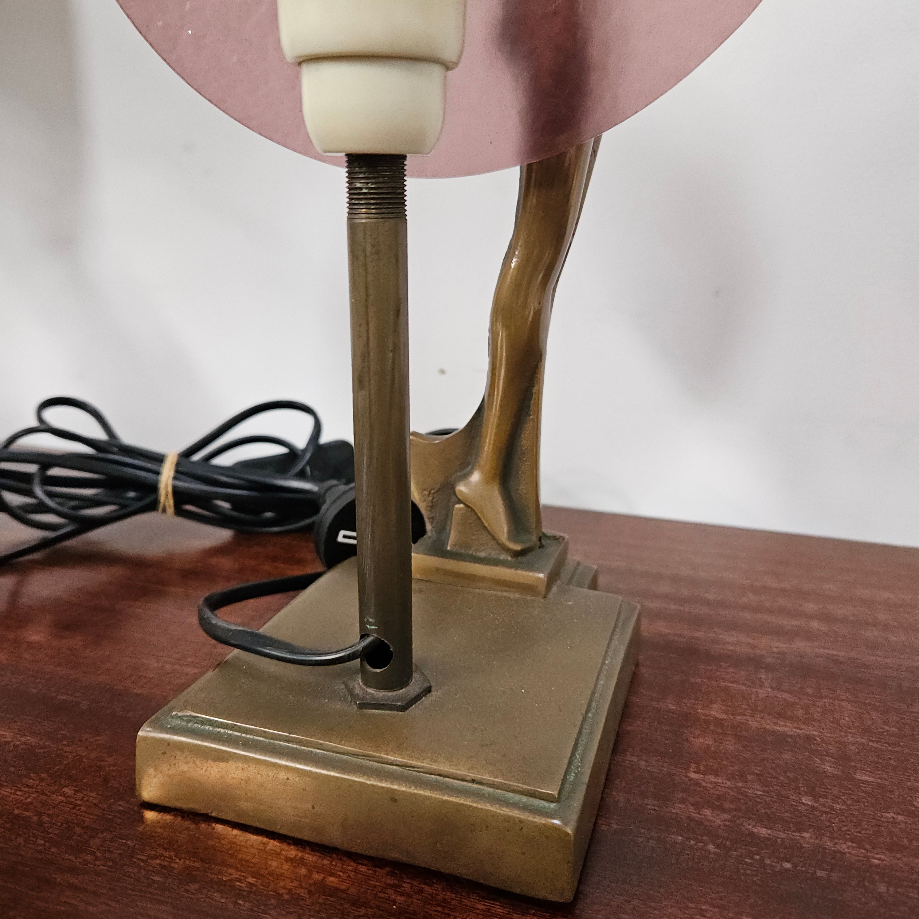 Bronze & Art Glass Diana Lamp | Antique & Vintage | Moonee Ponds Antiques | Australia Wide Delivery
