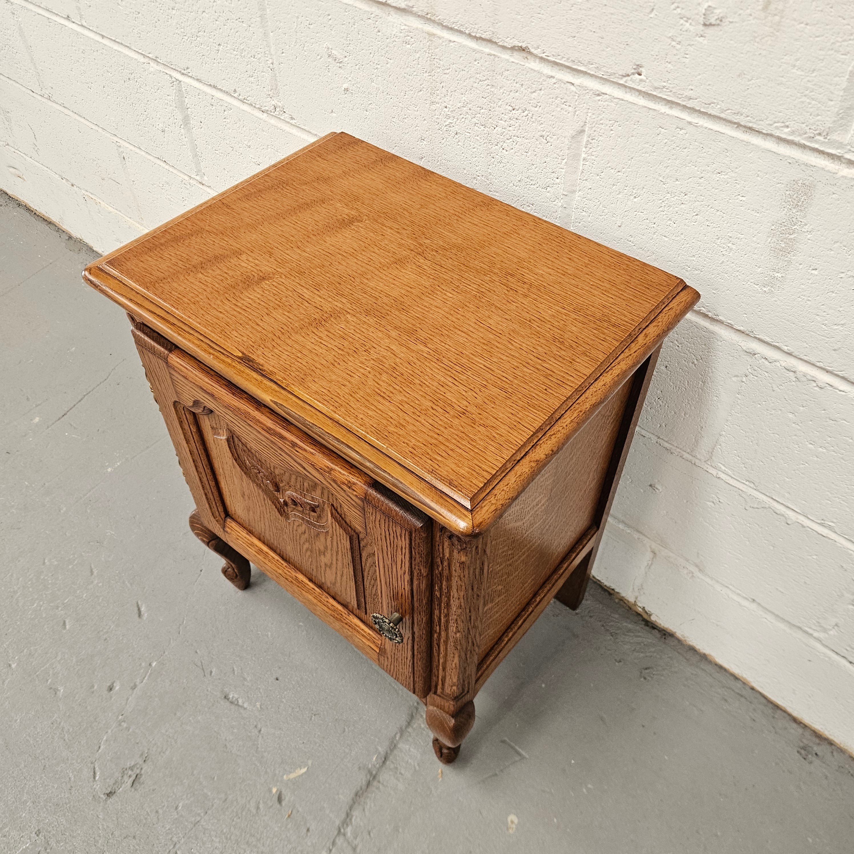 French Oak Louis XV Style Single Bedside