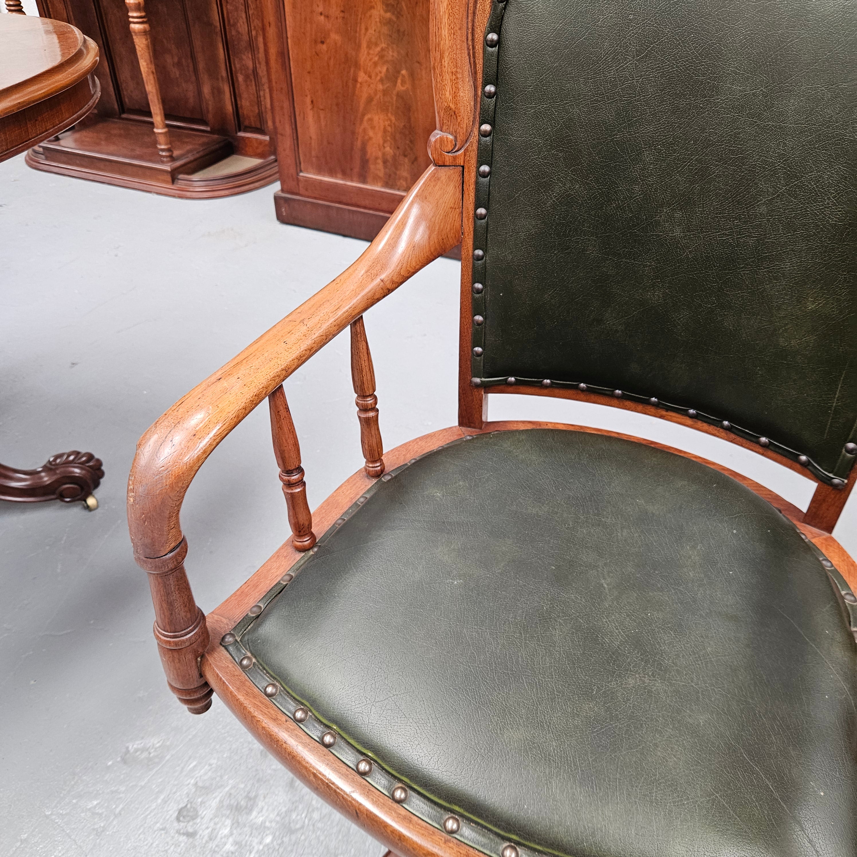 Very attractive Edwardian Mahogany Desk Chair | Antique & Vintage | Moonee Ponds Antiques | Australia Wide Delivery