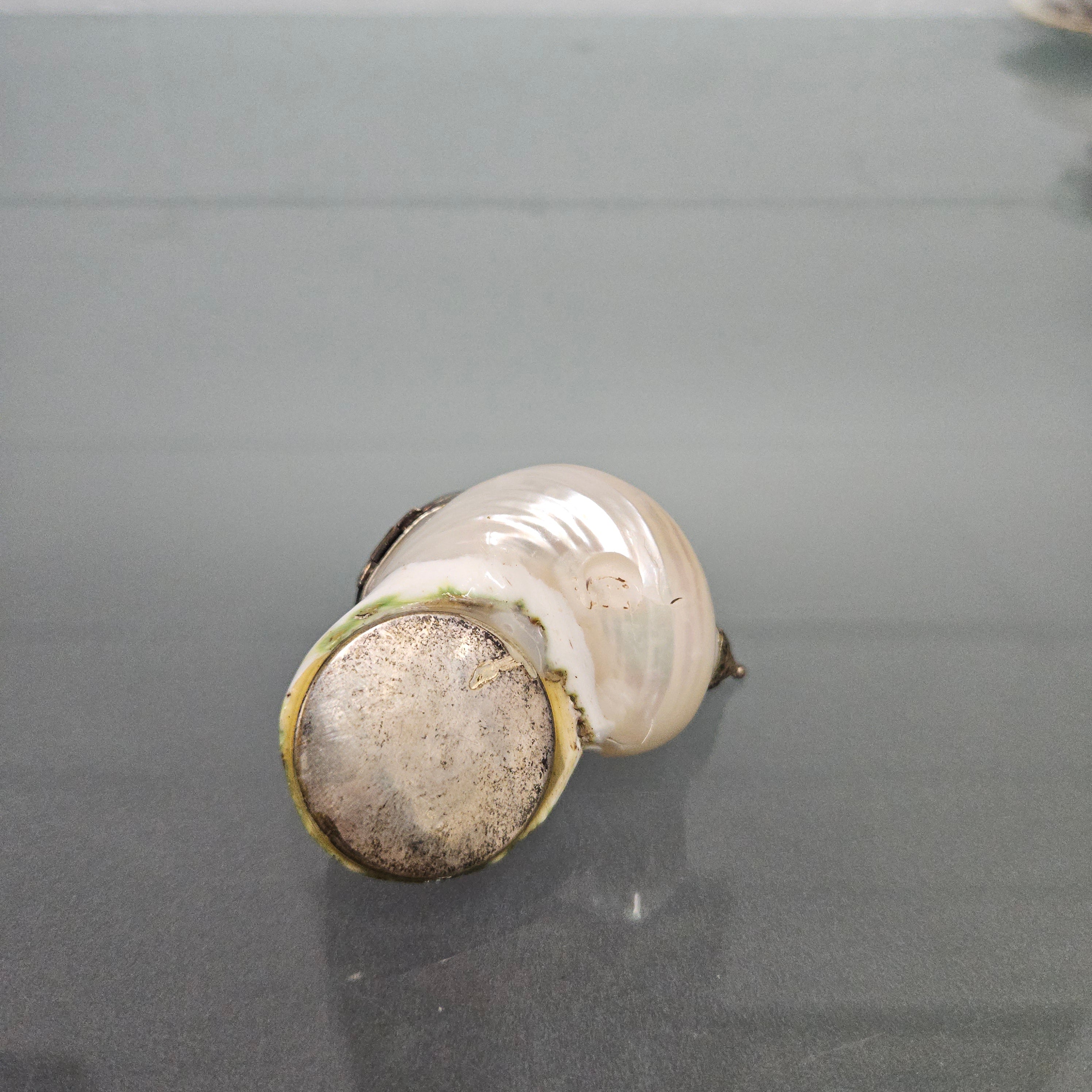 Novelty Silver & Mother Of Pearl Snuff Box | Antique & Vintage | Moonee Ponds Antiques | Australia Wide Delivery