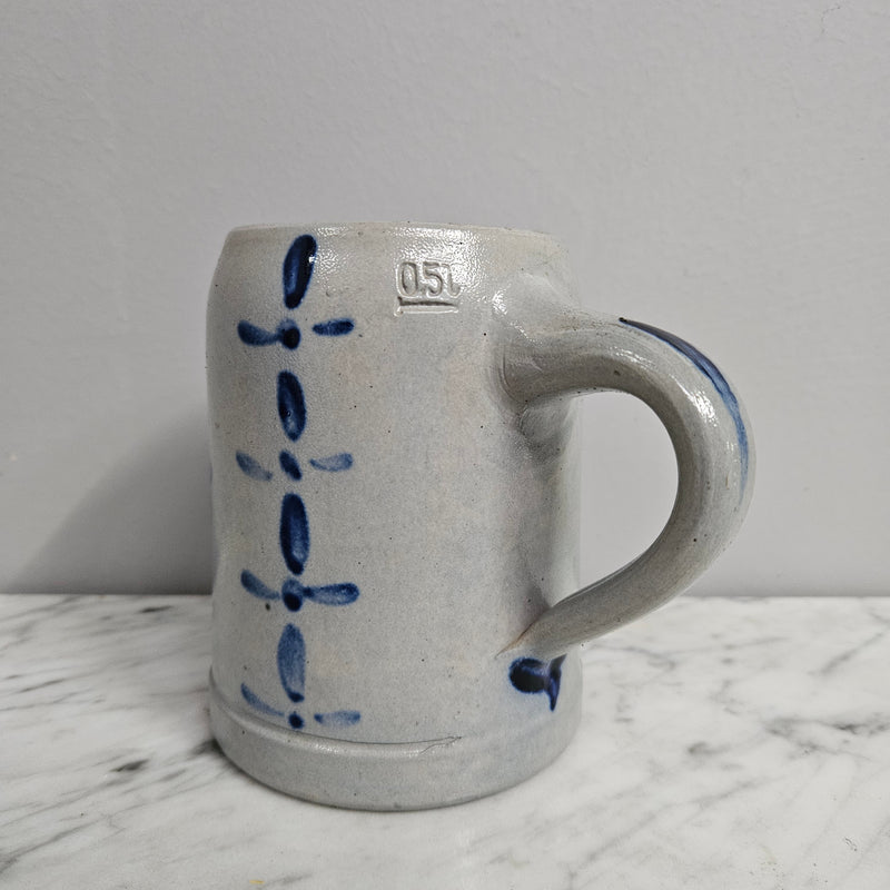 Antique Hand Decorated German Beer Stein