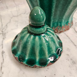 Vintage Ceramic Green Ginger Jar | Antique & Vintage | Moonee Ponds Antiques | Australia Wide Delivery