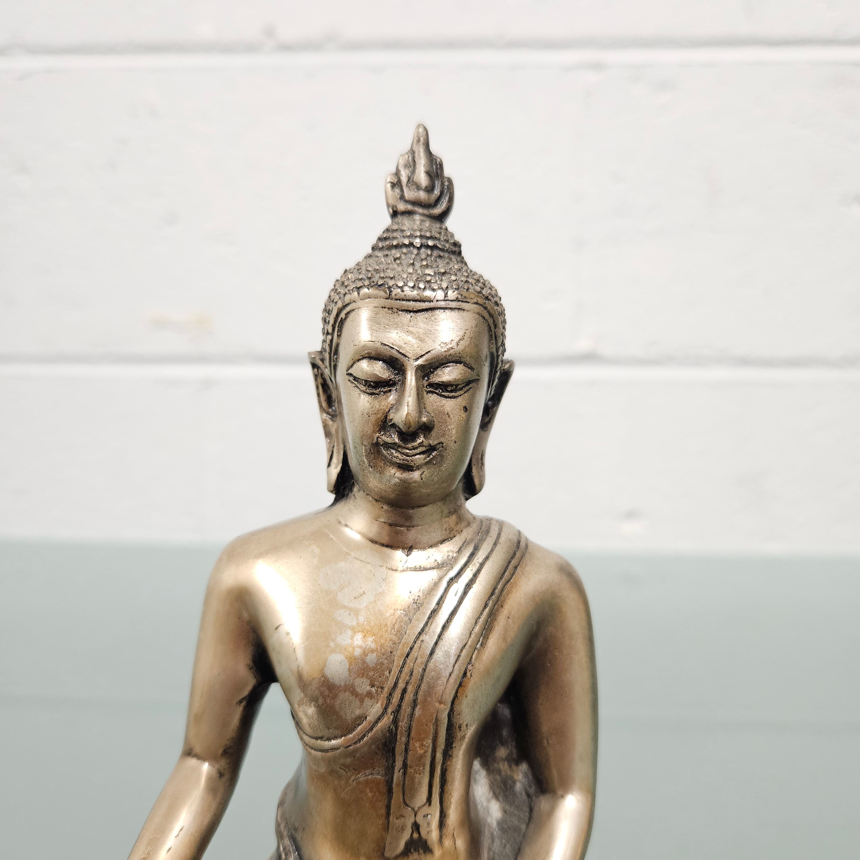 Silvered Bronze Thai Buddha Statue | Antique & Vintage | Moonee Ponds Antiques | Australia Wide