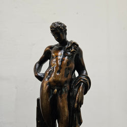 French 19th Century Bronze Of Antinous On Base | Antique & Vintage | Moonee Ponds Antiques | Australia Wide Delivery