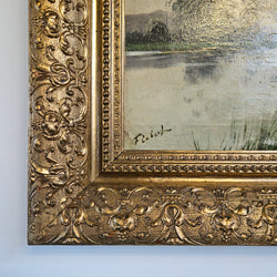 French Oil on Canvas Signed Painting | Antique & Vintage | Moonee Ponds Antiques | Australia Wide Delivery