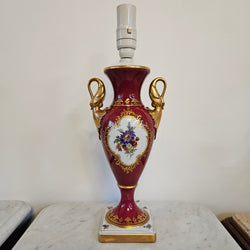 Comtesse Porcelain Rose Floral Lamp | Antique & Vintage | Moonee Ponds Antiques | Australia Wide Delivery