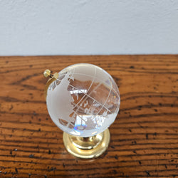 Vintage Crystal Globe of the World | Antique & Vintage | Moonee Ponds Antiques | Australia Wide Delivery