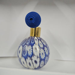 Blue/Gold Murano Millefiori Perfume Atomizer | Antique & Vintage | Moonee Ponds Antiques | Australia Wide Delivery
