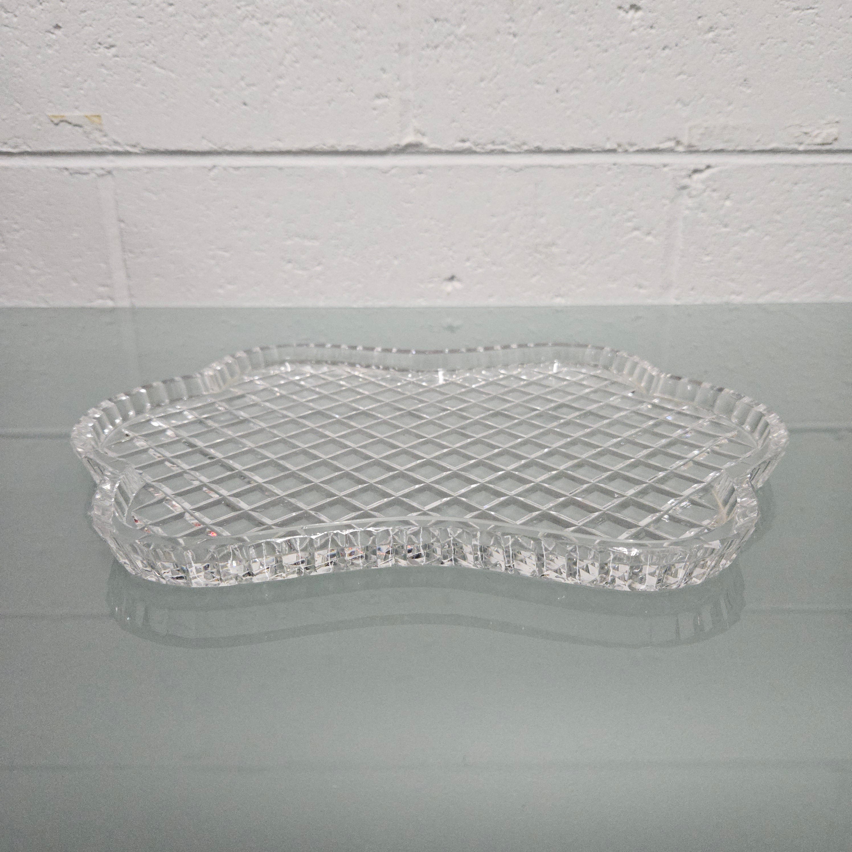 Large Cut Crystal Tray | Antique & Vintage | Moonee Ponds Antiques | Australia Wide Delivery