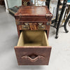 Portable Leather Filing Cabinet / Side Table | Antique & Vintage | Moonee Ponds Antiques | Australia Wide Delivery