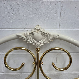 Antique Queen Size Cast Iron Bed Head