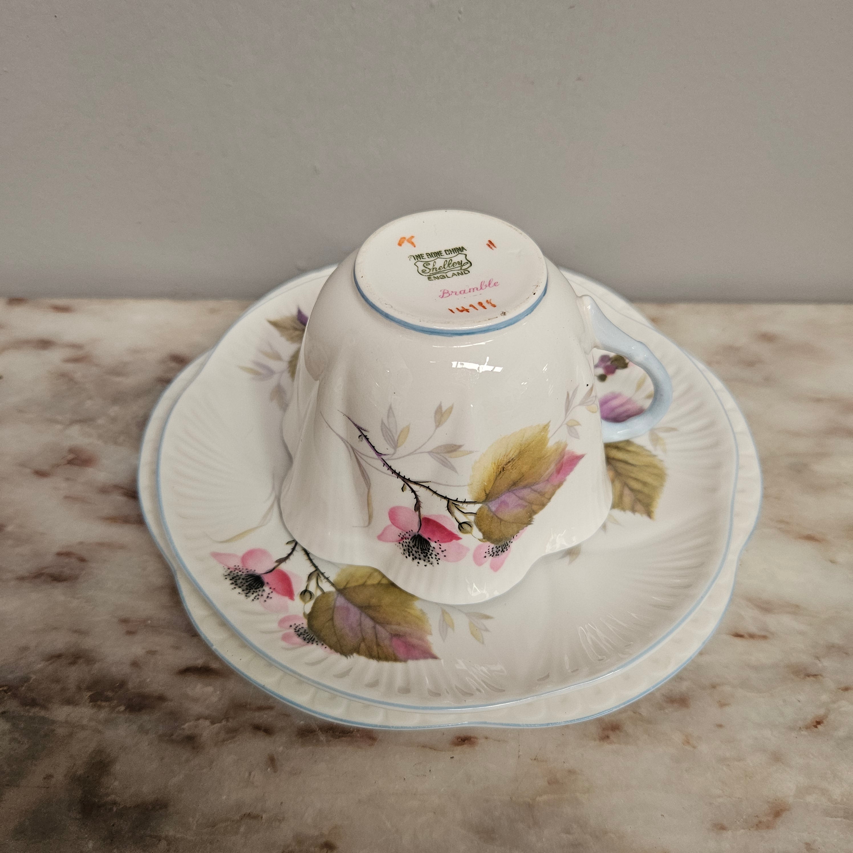 Rare Shelley Bramble Pattern Tea Set