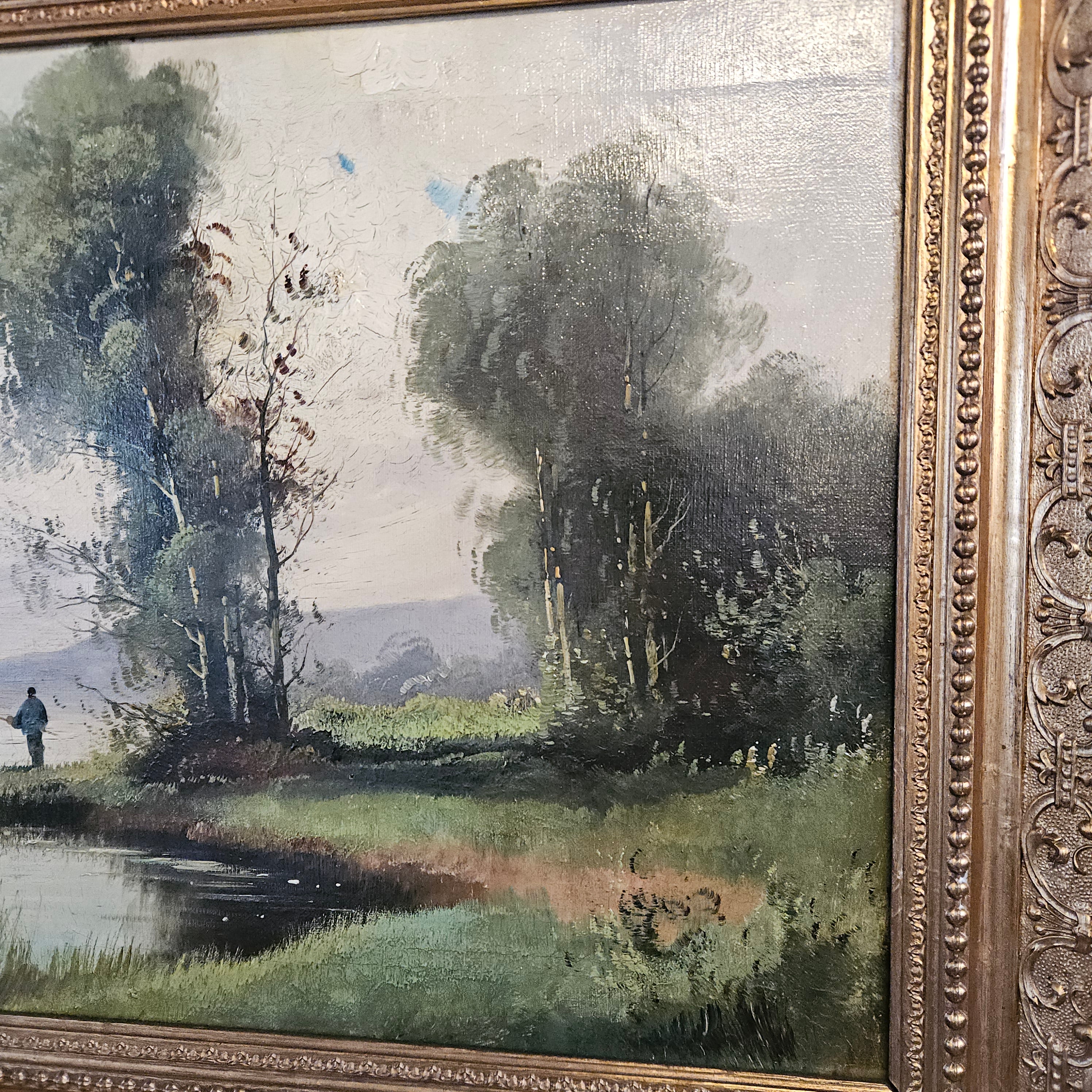 French Oil on Canvas Signed Painting | Antique & Vintage | Moonee Ponds Antiques | Australia Wide Delivery