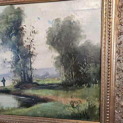 French Oil on Canvas Signed Painting | Antique & Vintage | Moonee Ponds Antiques | Australia Wide Delivery