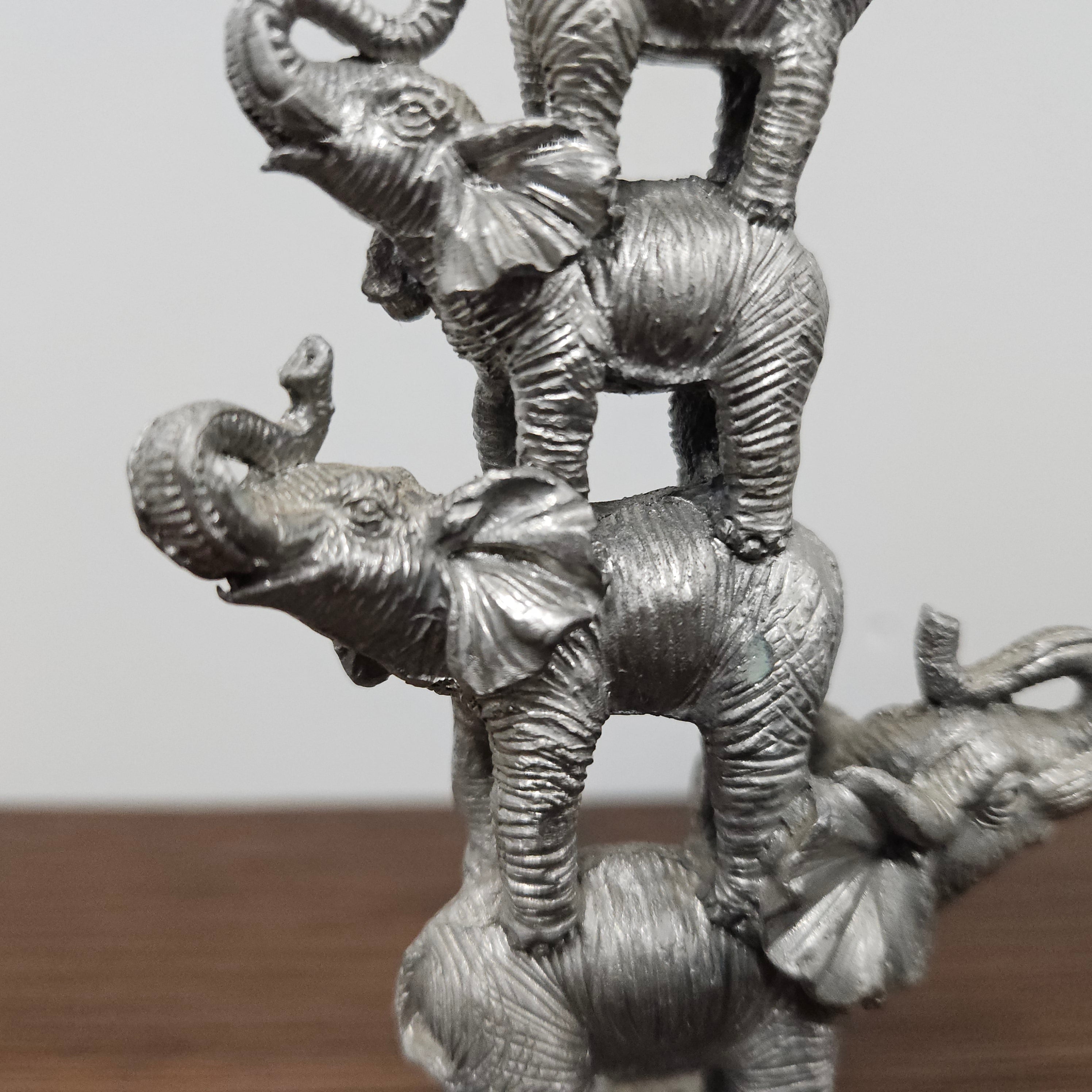 Heavy Pewter Elephant Group | Antique & Vintage | Moonee Ponds Antiques | Australia Wide Delivery