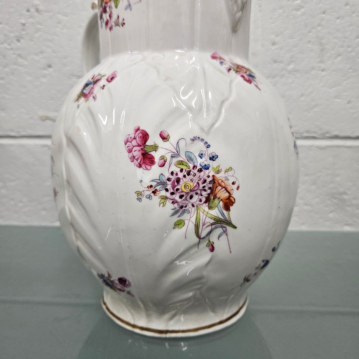 Antique Coalport Caughley Head Jug