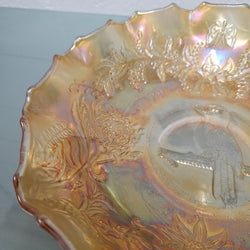 Australian Kookaburra Master Carnival Glass Bowl | Antique & Vintage | Moonee Ponds Antiques | Australia Wide Delivery