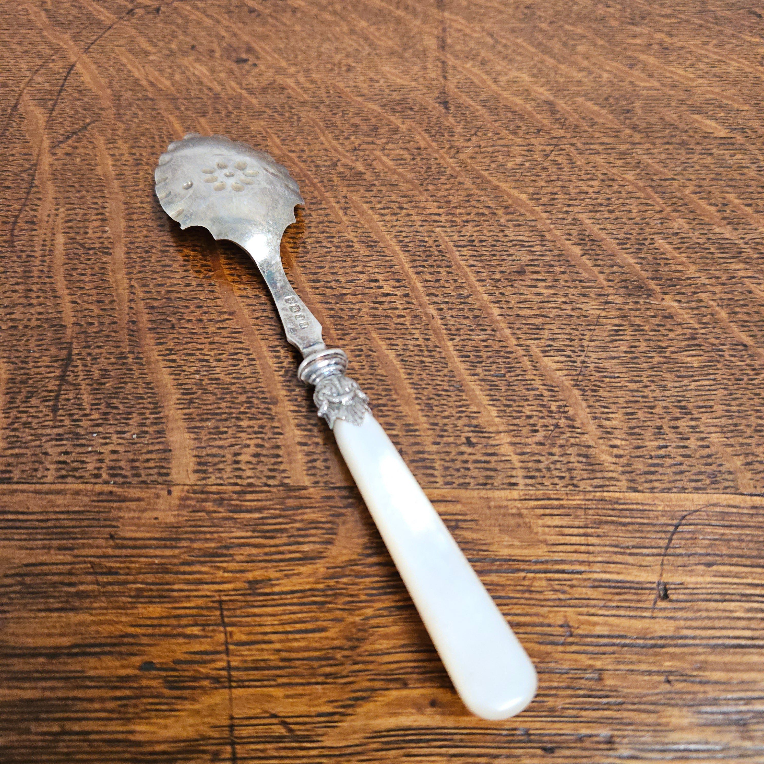 Antique Mother of Pearl & EPNS Silver Serving Spoon | Antique & Vintage | Moonee Ponds Antiques | Australia Wide Delivery