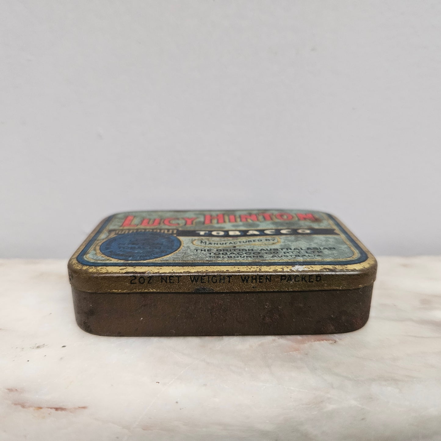 Vintage Australian "Lucy Hinton" Tobacco Tin 2oz