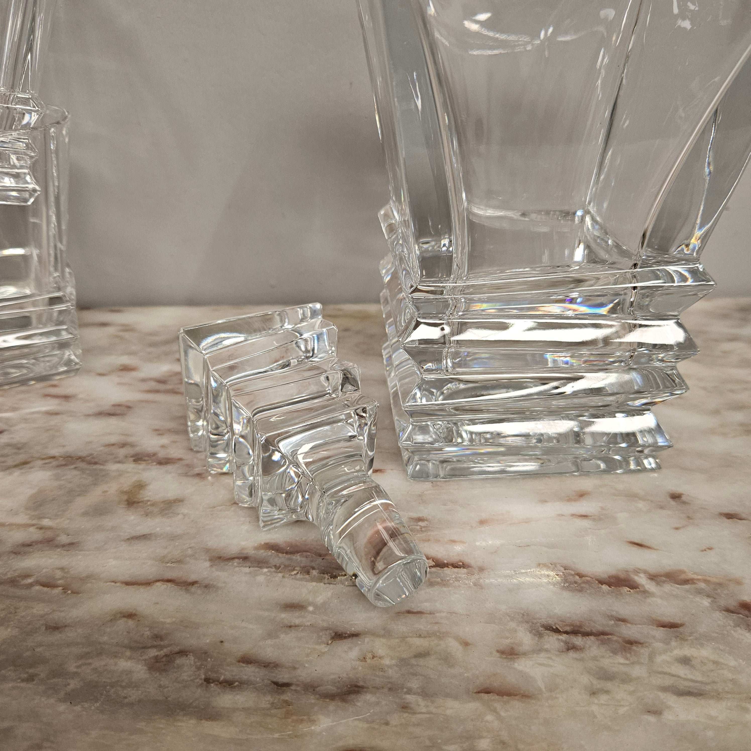 Vintage Royal Doulton Crystal Prism Decanter & Glasses | Antique & Vintage | Moonee Ponds Antiques | Australia Wide