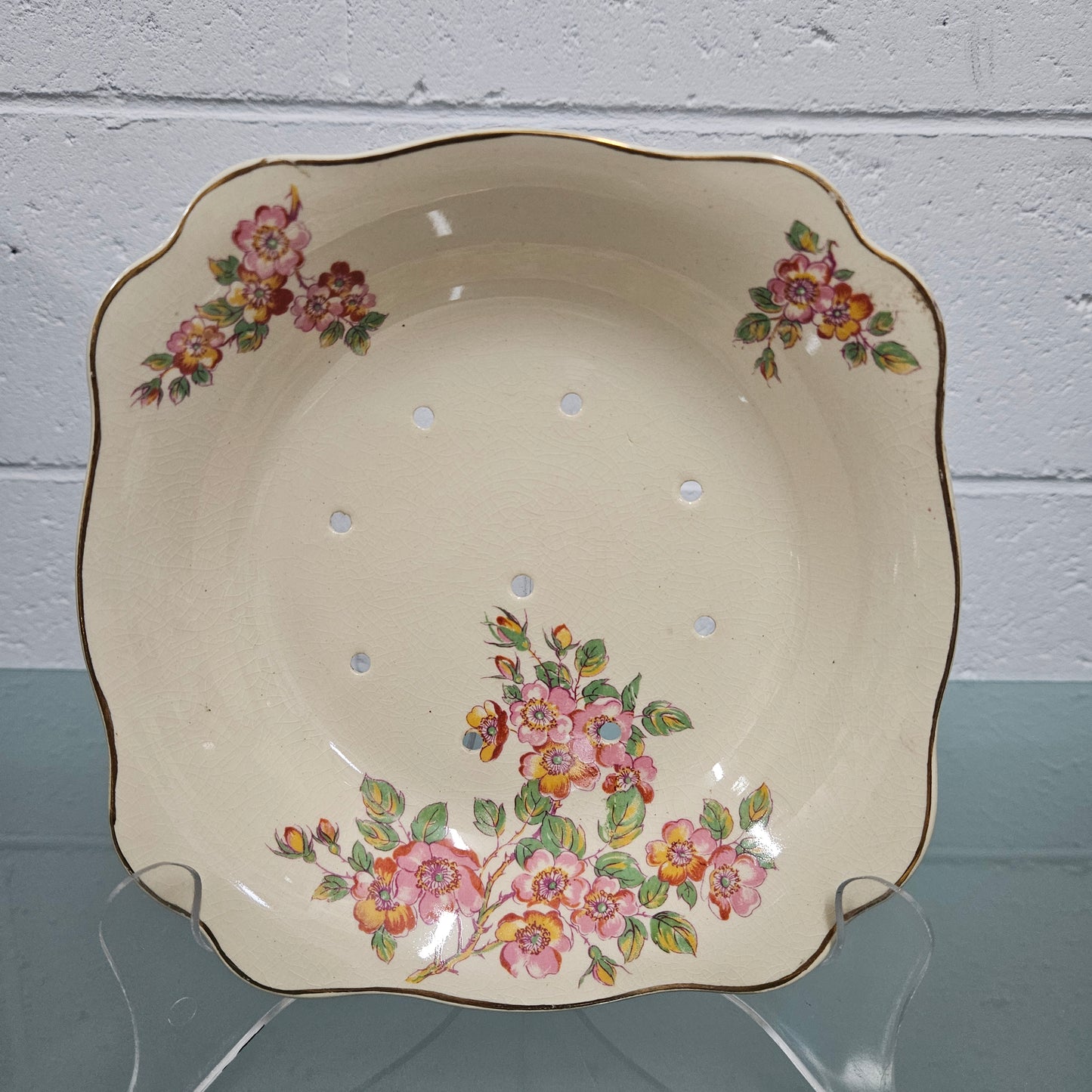 Sunshine J & G Meakin Straining Bowl & Plate