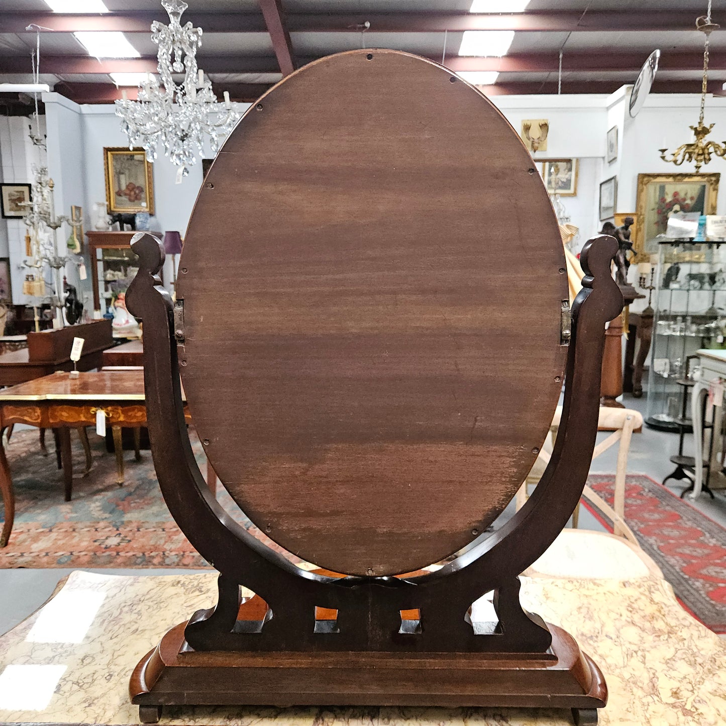 Victorian Mahogany Vanity Mirror