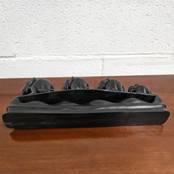 Vintage Ebony Walking Elephants Statue | Antique & Vintage | Moonee Ponds Antiques | Australia Wide Delivery