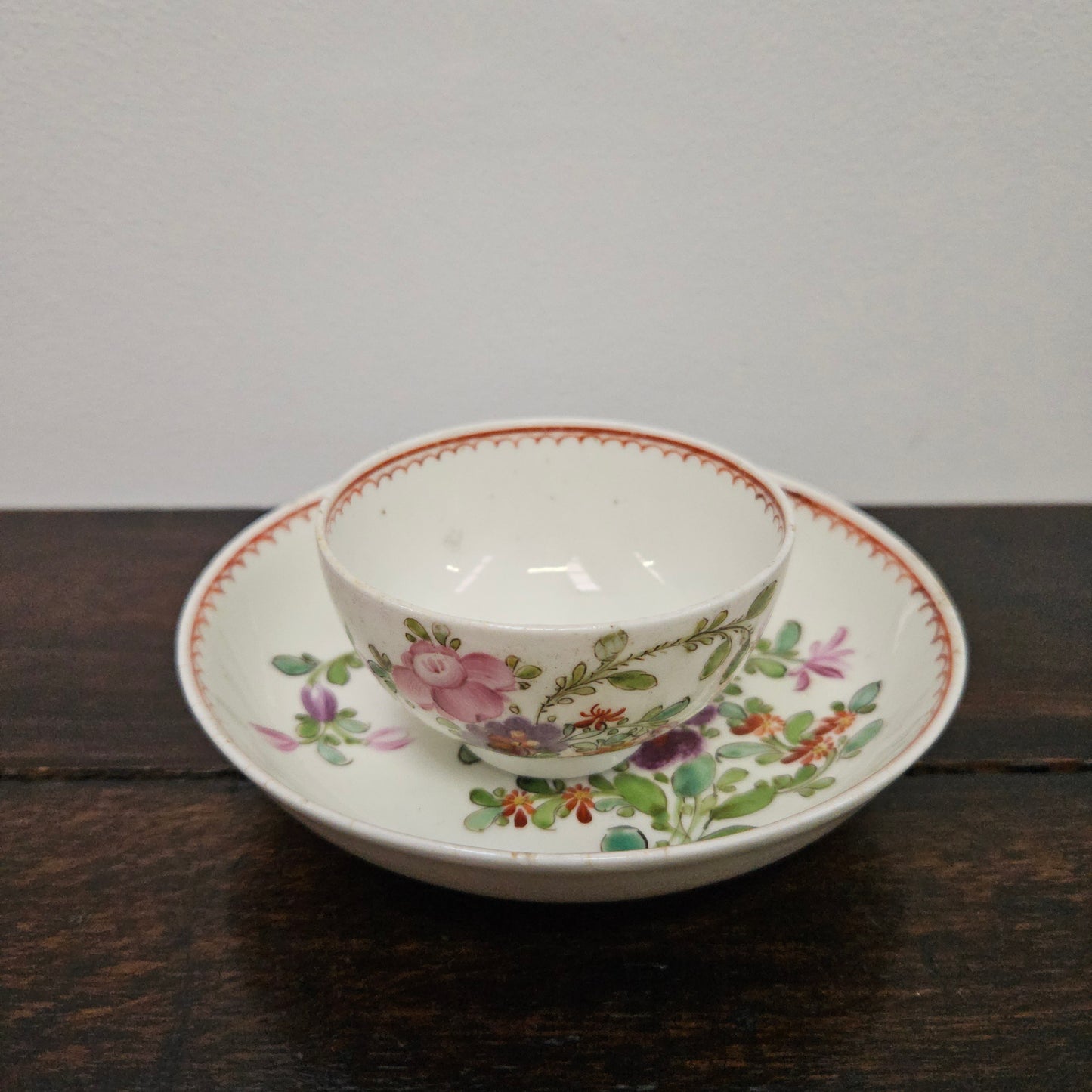 Lowescroft 18th Century Tea Bowl & Saucer