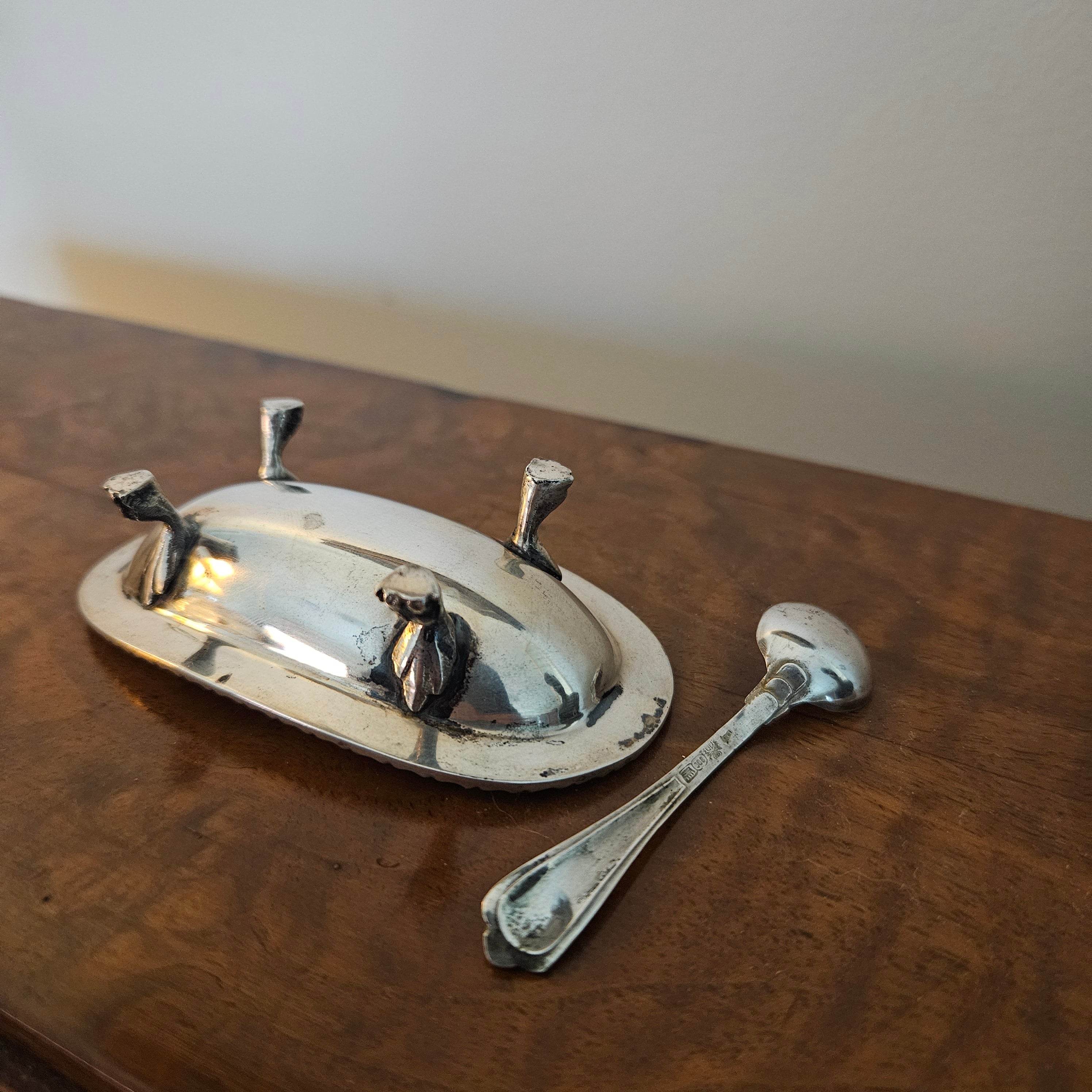 Vintage Salt Cellar & Spoon | Antique & Vintage | Moonee Ponds Antiques | Australia Wide Delivery