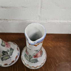 Pair of Hand Painted Portguese Pottery Coimbra Jug/Vases | Antique & Vintage | Moonee Ponds Antiques | Australia Wide Delivery