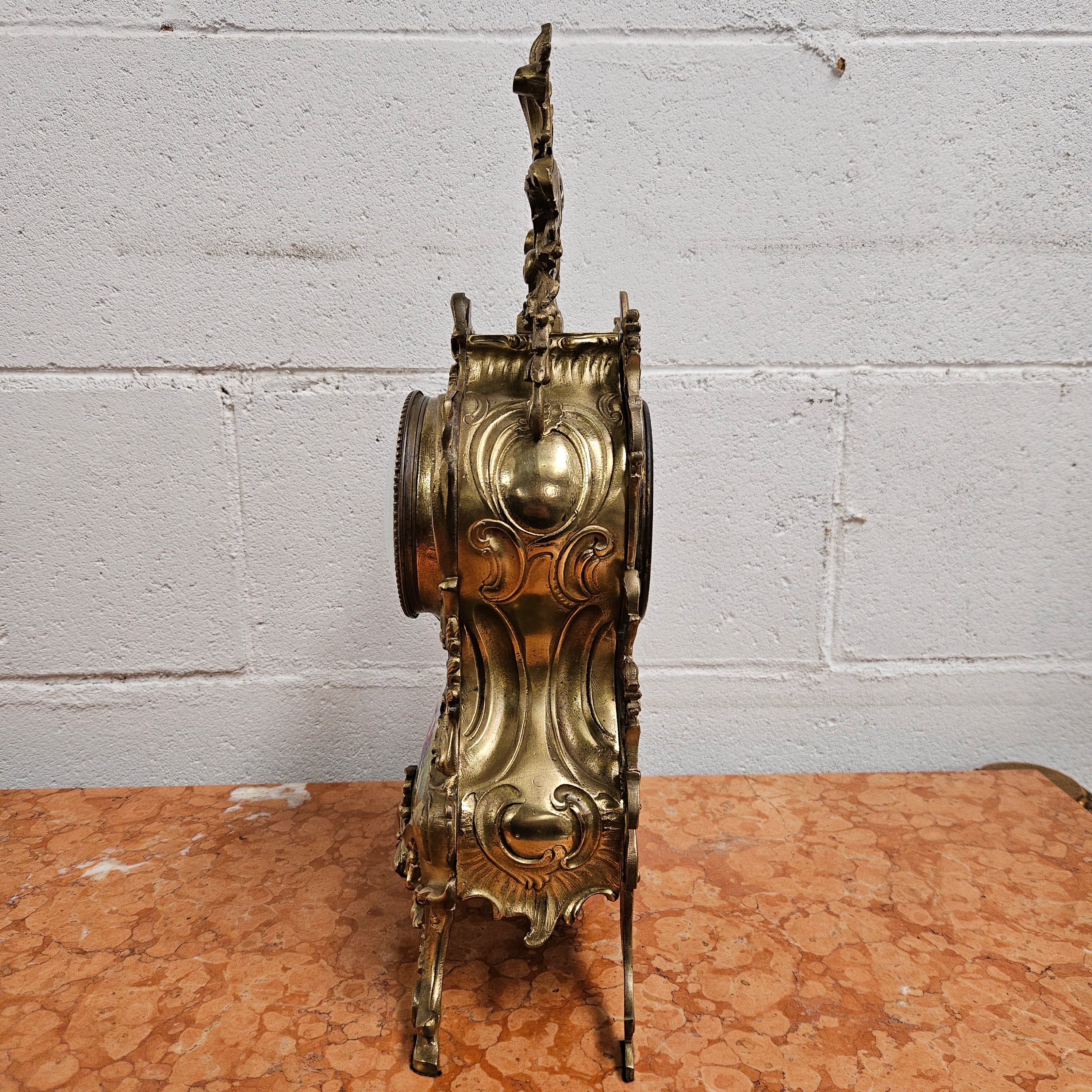 Louis XV Style French Mantle Clock | Antique & Vintage | Moonee Ponds Antiques | Australia Wide Delivery