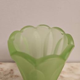 Vintage Depression Glass Vase