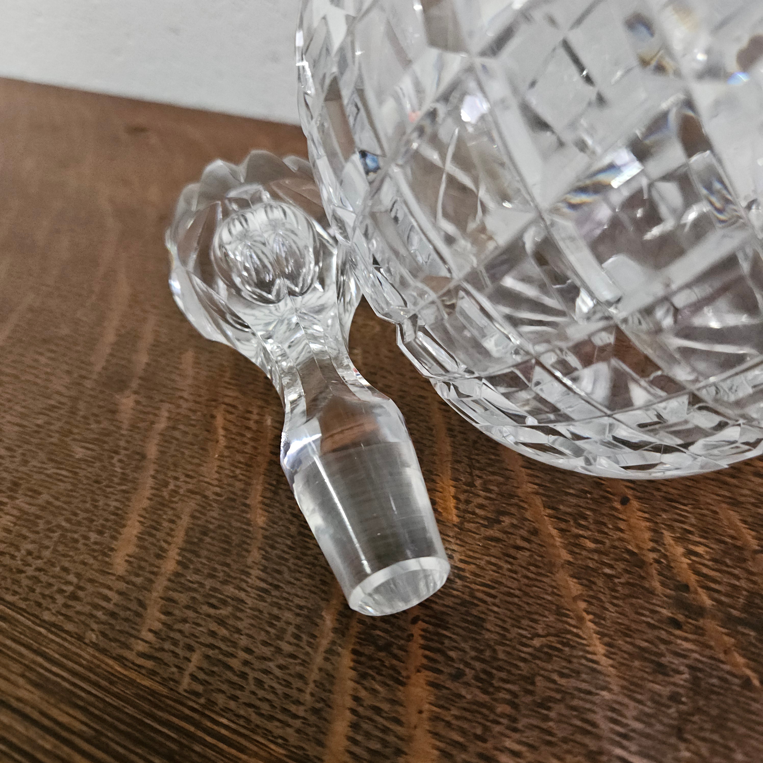 Cut Crystal Decanter with Stopper | Antique & Vintage | Moonee Ponds Antiques | Australia Wide Delivery