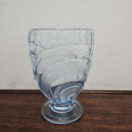 Art Deco Blue Glass Vase