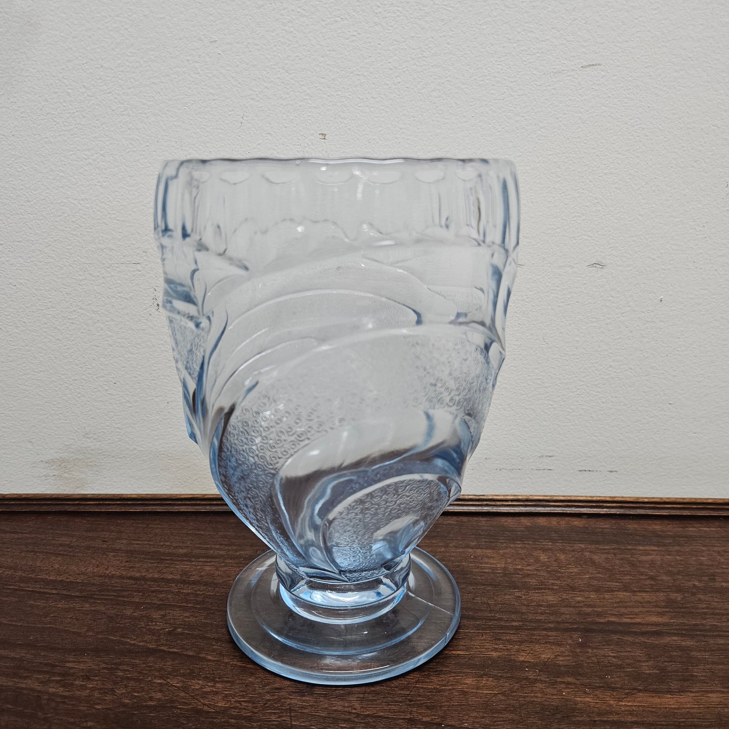 Art Deco Blue Glass Vase