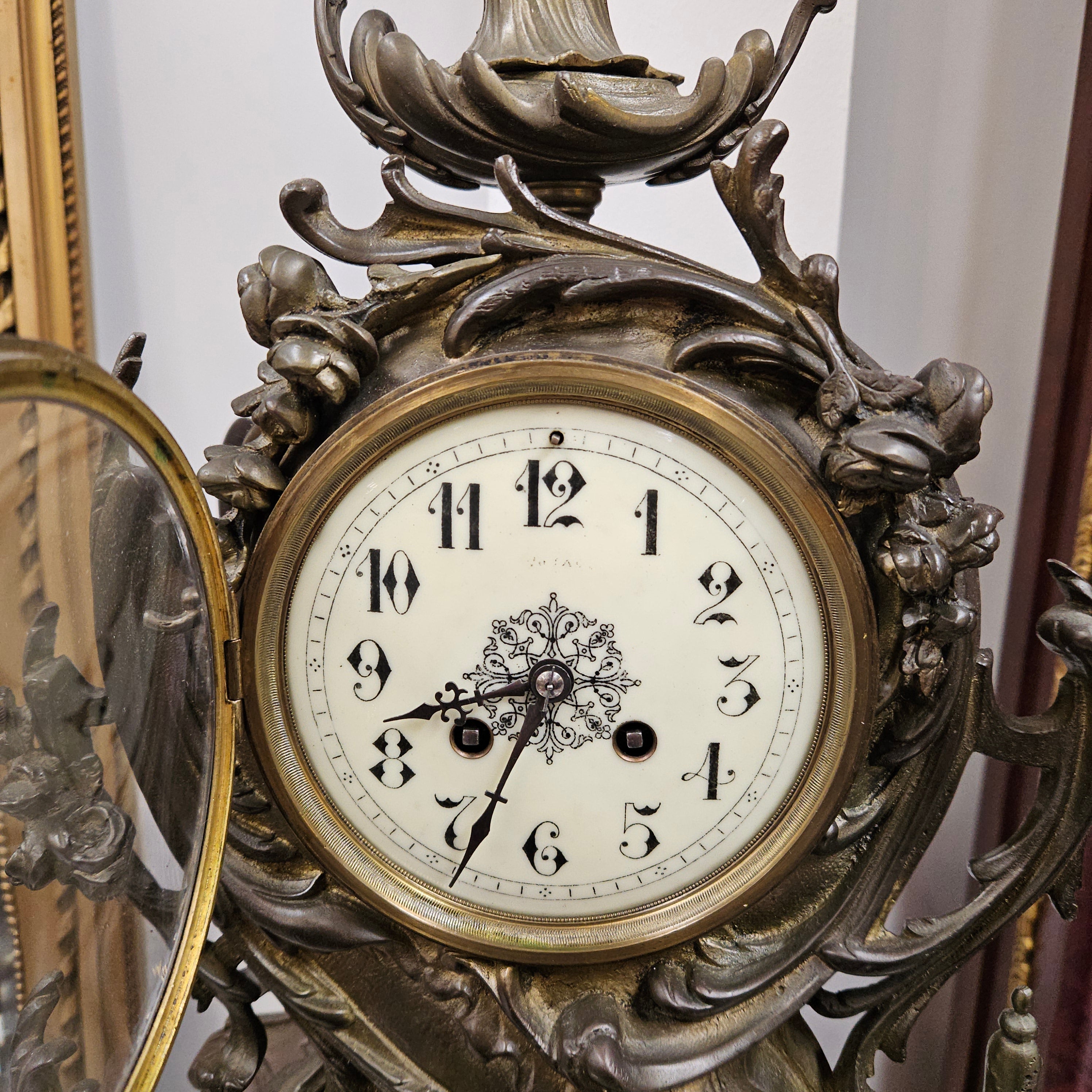 19th Century Bronze Mantle Clock | Antique & Vintage | Moonee Ponds Antiques | Australia Wide Delivery