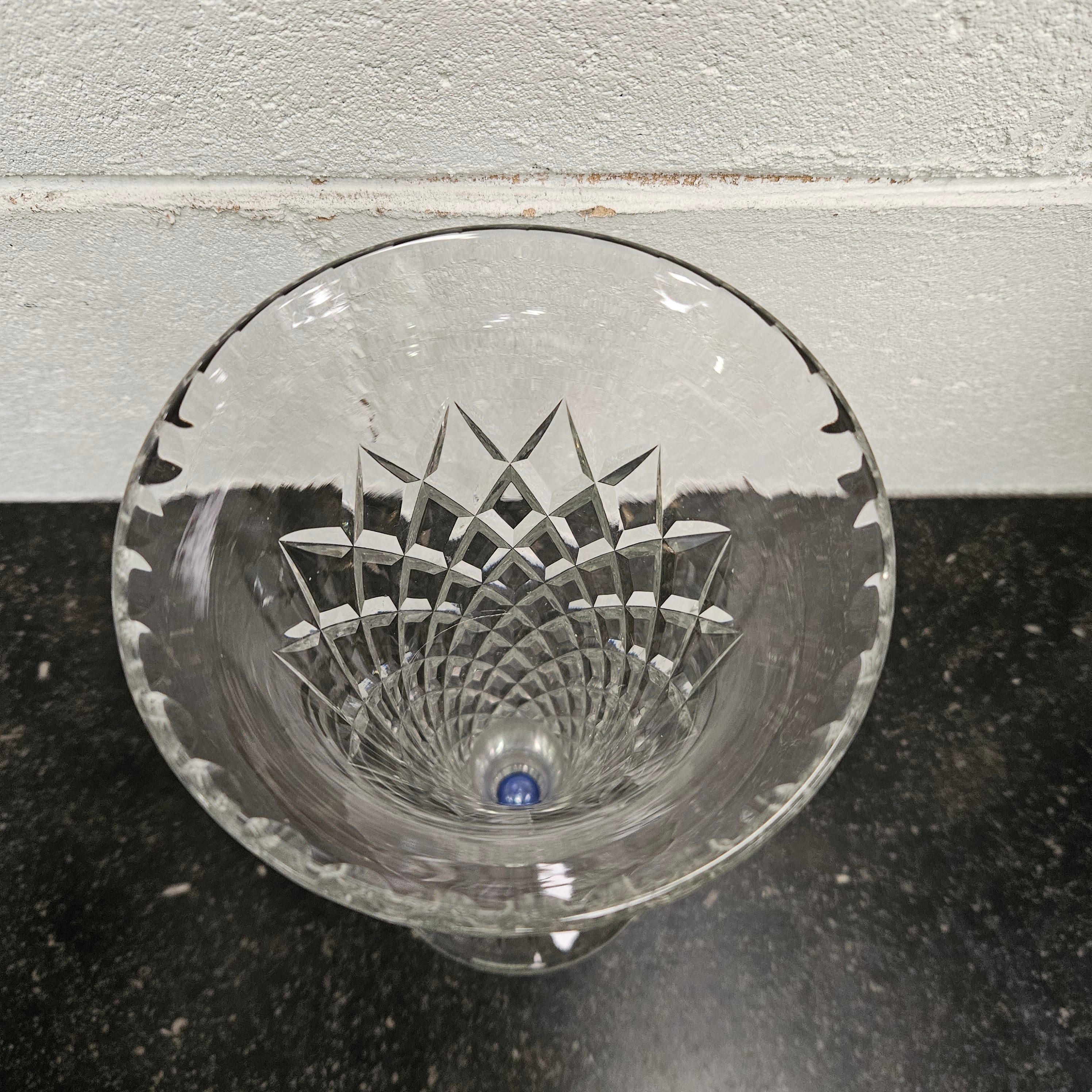 Vintage Crystal Glass Vase With Marble | Antique & Vintage | Moonee Ponds Antiques | Australia Wide Delivery