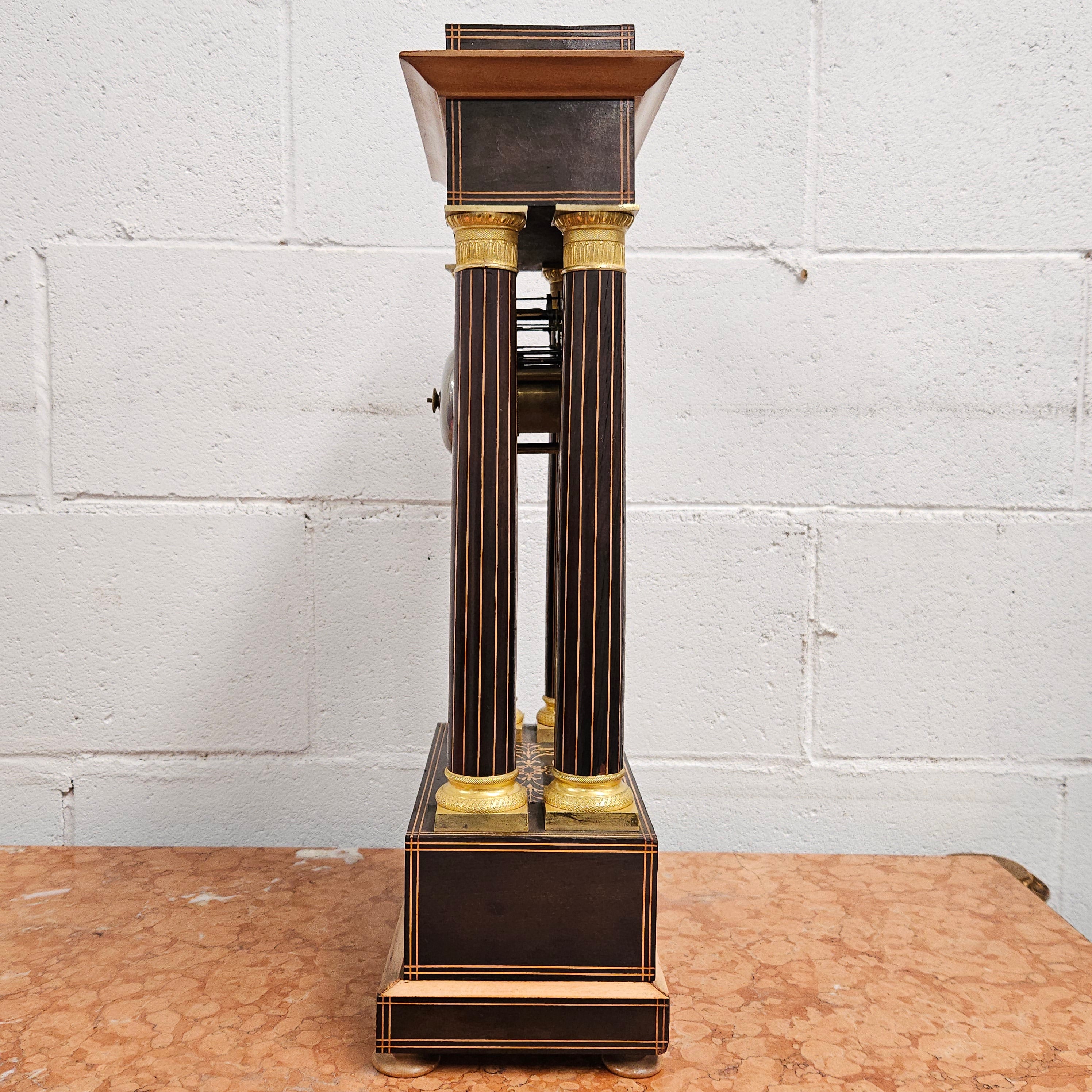 Early 19th Century Charles X Portico Clock | Antique & Vintage | Moonee Ponds Antiques | Australia Wide Delivery