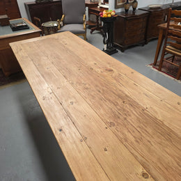 Impressive Vintage Reclaimed Spruce 3 Meter Dining Table