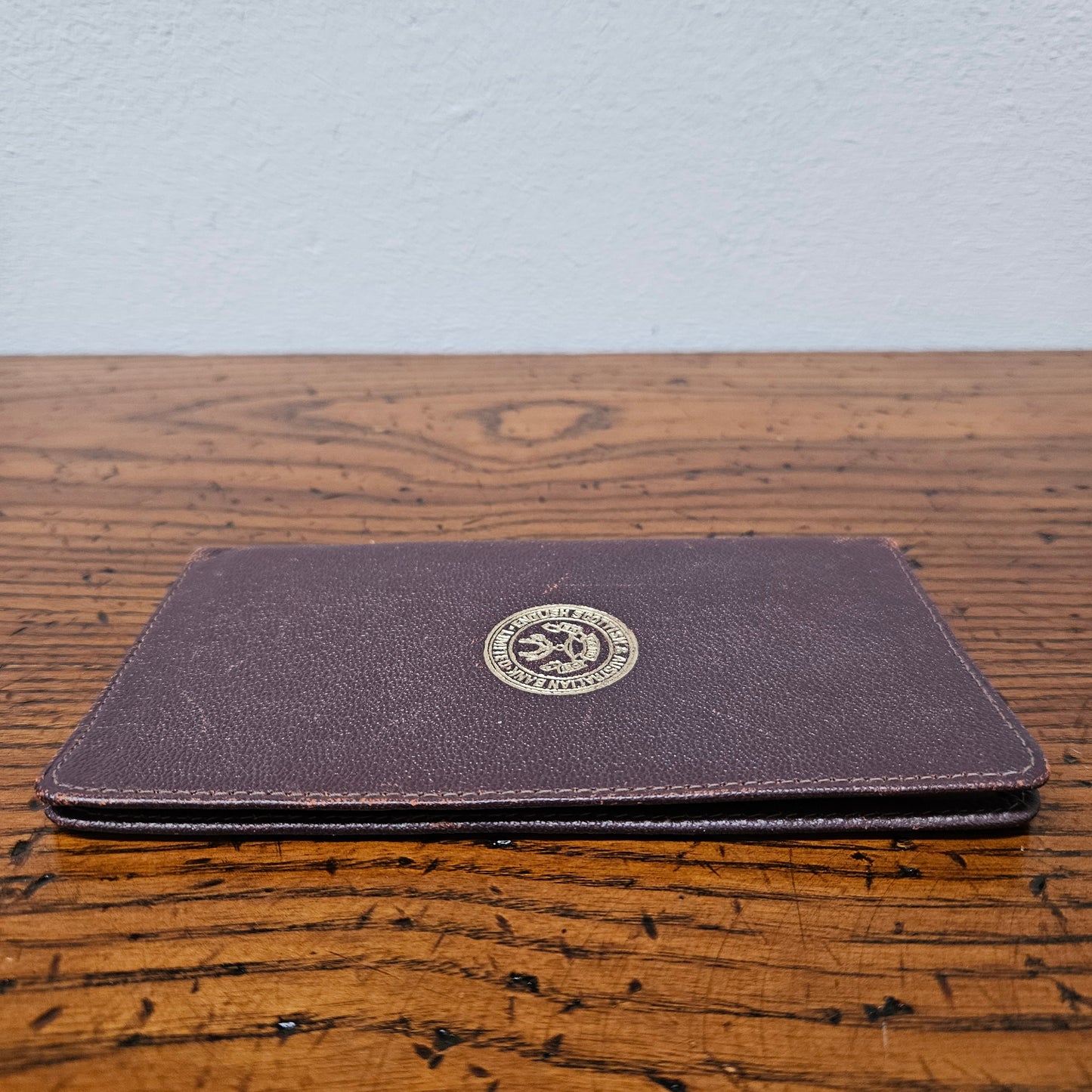 Vintage Leather Bank Wallet for the ES&A Bank Limited