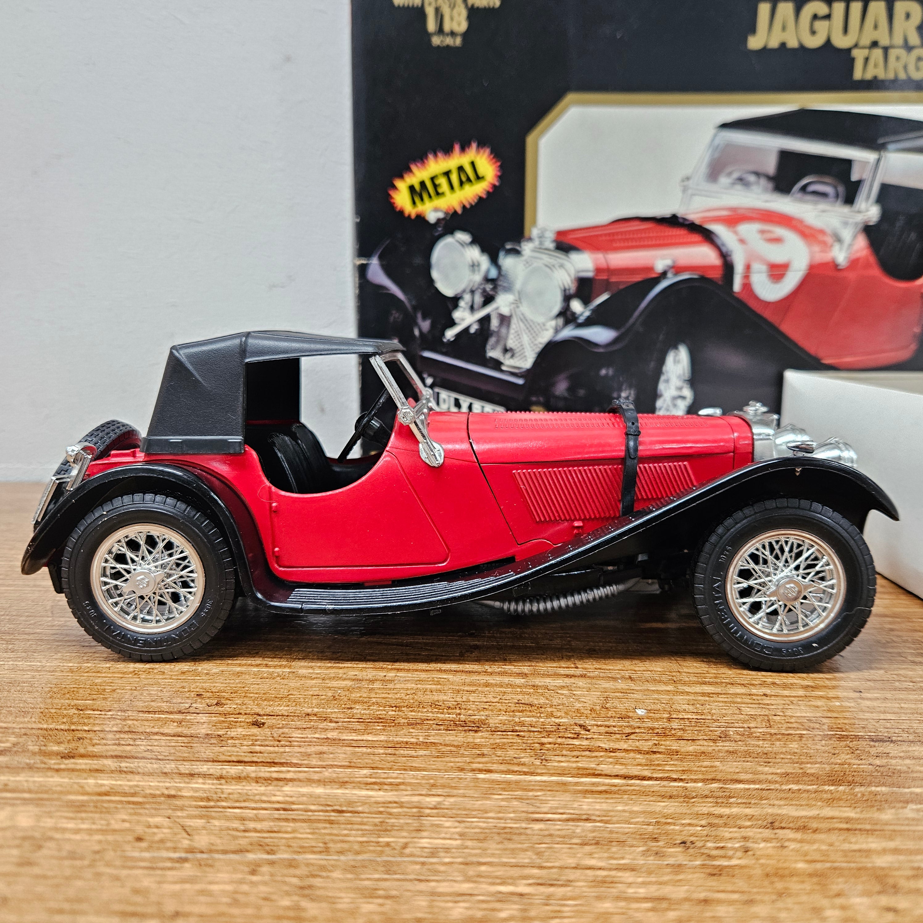 Vintage Boxed (Original) 1:18 Burago Jaguar SS100 Targa Florio Kit | Antique & Vintage | Moonee Ponds Antiques | Australia Wide Delivery