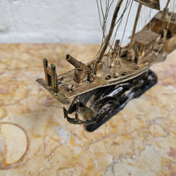 Miniature Vermeil Silver Chinese Sailing Ship | Antique & Vintage | Moonee Ponds Antiques | Australia Wide Delivery
